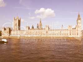 Houses of Parliament vintage