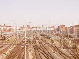 Porta Nuova station, Turin vintage