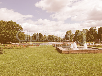 Gardens in Stuttgart Germany vintage