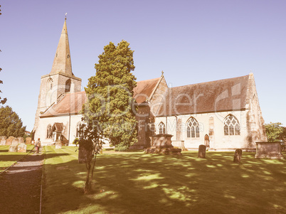 St Mary Magdalene church in Tanworth in Arden vintage