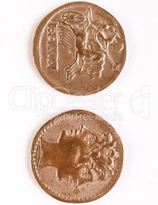 Roman coin vintage