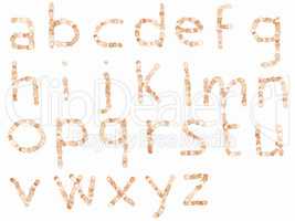 Letters of the British alphabet vintage