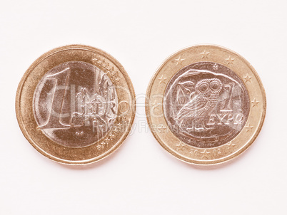 Greek 1 Euro coin vintage