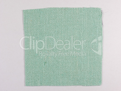 Green fabric sample