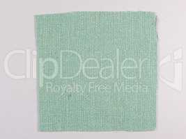 Green fabric sample