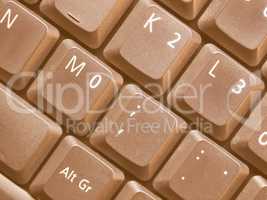 Computer keyboard vintage