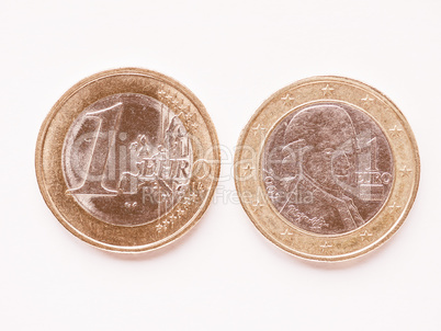 Austrian 1 Euro coin vintage