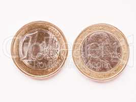 Austrian 1 Euro coin vintage