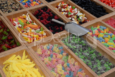 Süßigkeiten auf einem Markt