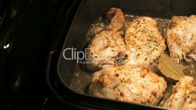 Baking chicken legs in the oven