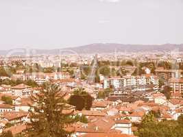 Turin panorama vintage