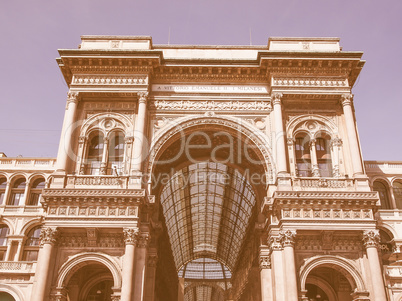 Galleria Vittorio Emanuele II Milan vintage