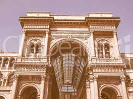 Galleria Vittorio Emanuele II Milan vintage