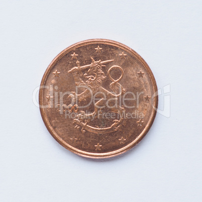 Finnish 5 cent coin