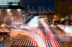 Traffic Intersection at Night