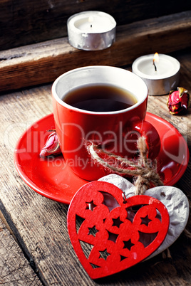 Coffee Cup with heart symbols