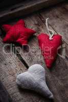 Stitched hearts for the holiday
