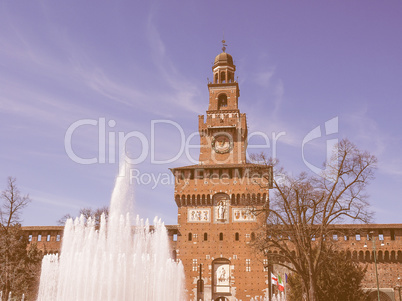 Castello Sforzesco Milan vintage