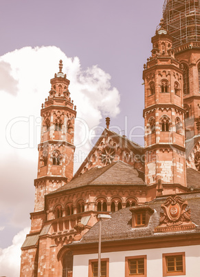 St Stephan church Mainz vintage