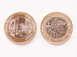 Estonian 1 Euro coin vintage