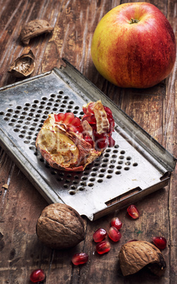 ripe aromatic apples for fruit salad