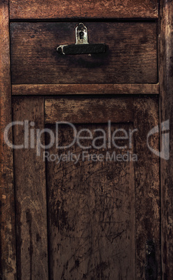 old wooden cabinet chest