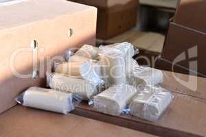 Boxes and bars of soap