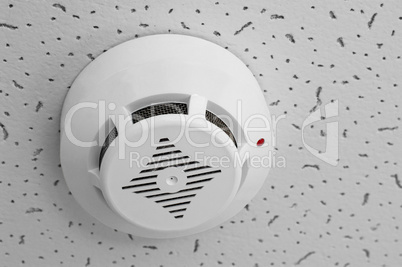 Smoke detector on ceiling