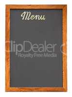 Empty menu board cutout