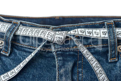 Waist check and excess weight control concept