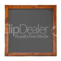 Old square wooden blackboard cutout
