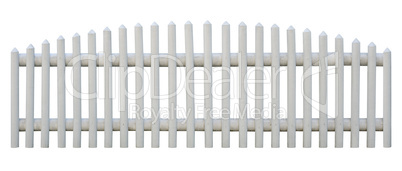 Seamless picket fence cutout
