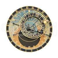 Prague Orloj astronomical clock cutout