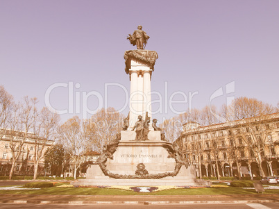 Vittorio Emanuele II statue vintage
