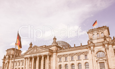 Reichstag in Berlin vintage Reichstag in Berlin vintage