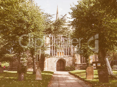 Holy Trinity church in Stratford upon Avon vintage