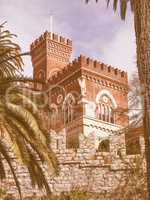 Albertis Castle in Genoa Italy vintage