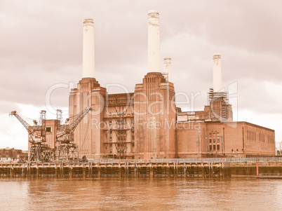 Battersea Powerstation London vintage