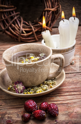 healing with chamomile broth