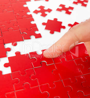 Red heart puzzles