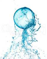 Splash water ball isolated