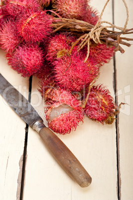 fresh rambutan fruits