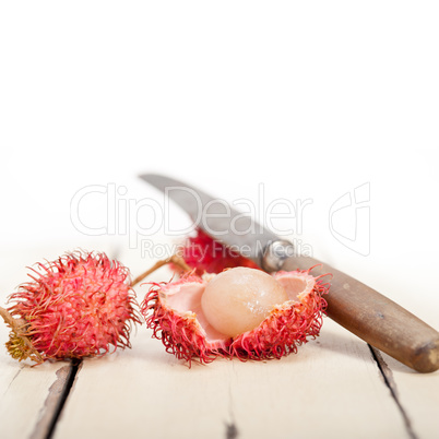 fresh rambutan fruits