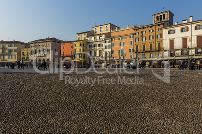 Piazza Bra in the old town of Verona