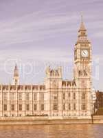 Houses of Parliament vintage