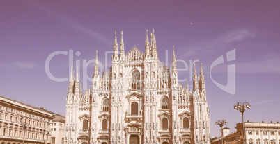 Duomo meaning Cathedral in Milan vintage