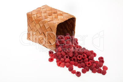 Container And Raspberries