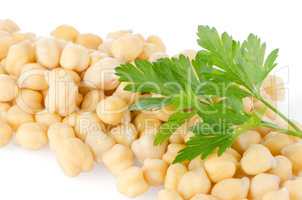 Pile of chickpeas