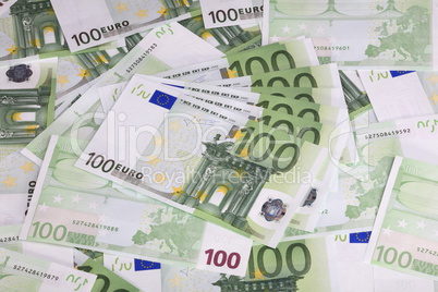 europe euros banknote of hundreds