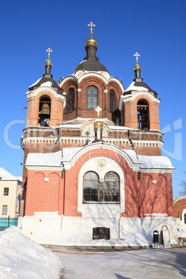 church in the winter daytime